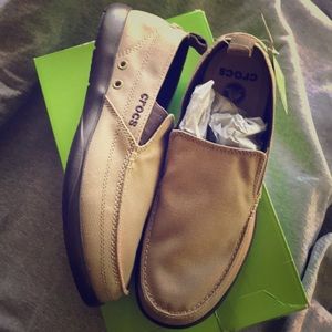 Men’s Croc Slides, tan, M11